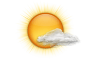 少し曇りの晴天
