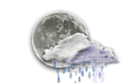 少し曇りの晴天 時々 局地的に雷雨の可能性