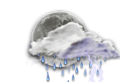 部分的に曇り 時々 局地的に雷雨の可能性