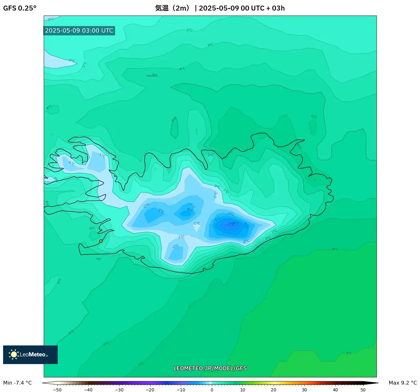GFS - アルゼンチン, 気温(2m) GFS - アルゼンチン, 気温(2m)