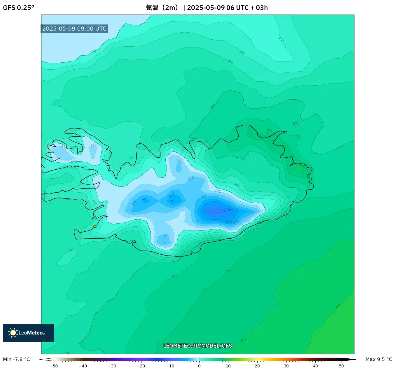 GFS - アルゼンチン, 気温(2m) GFS - アルゼンチン, 気温(2m)