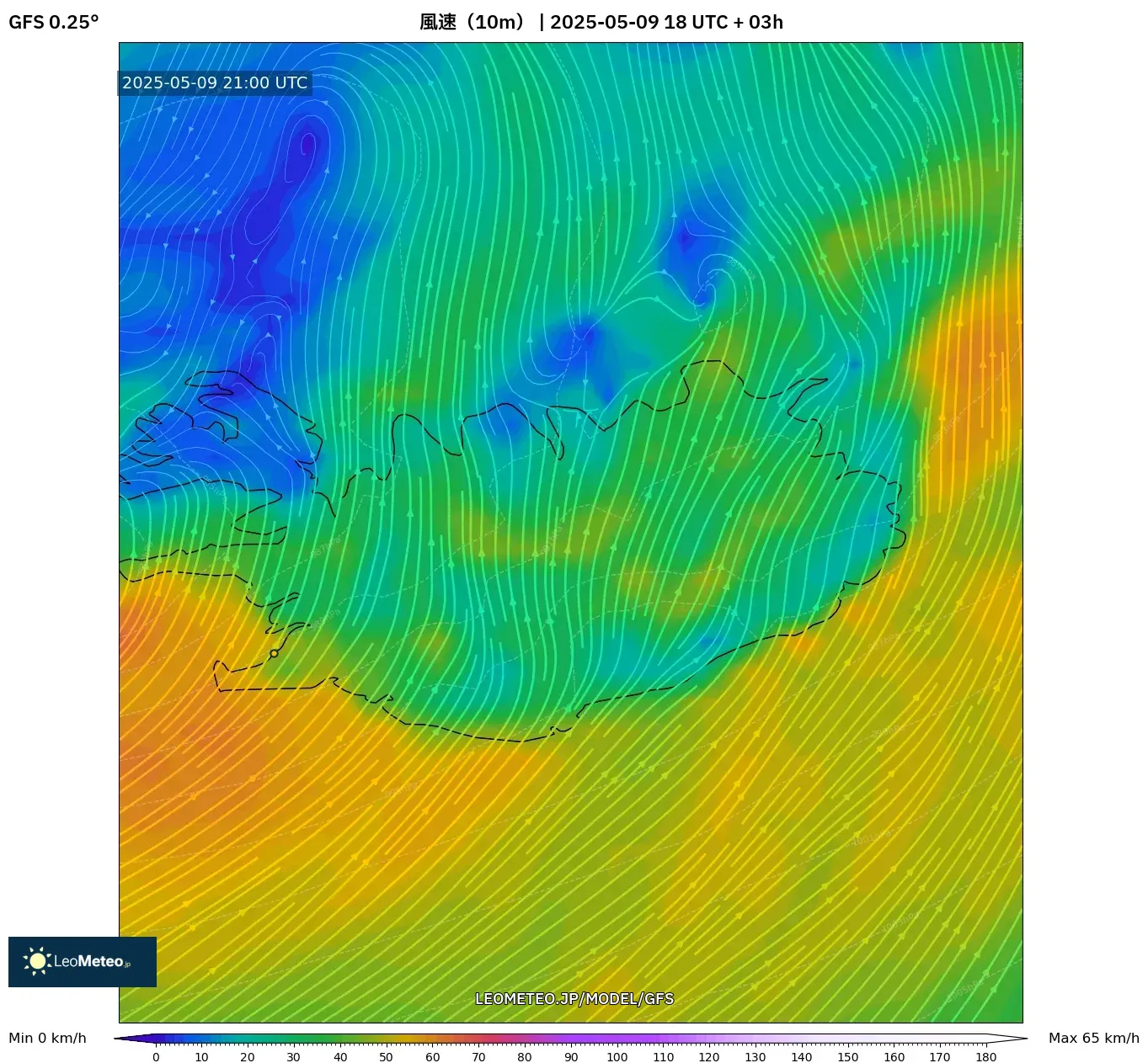 GFS - アルゼンチン, 風速(10m) GFS - アルゼンチン, 風速(10m)