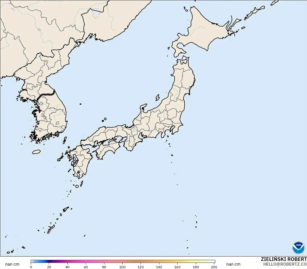 GFS モデル - 日本, 積雪深