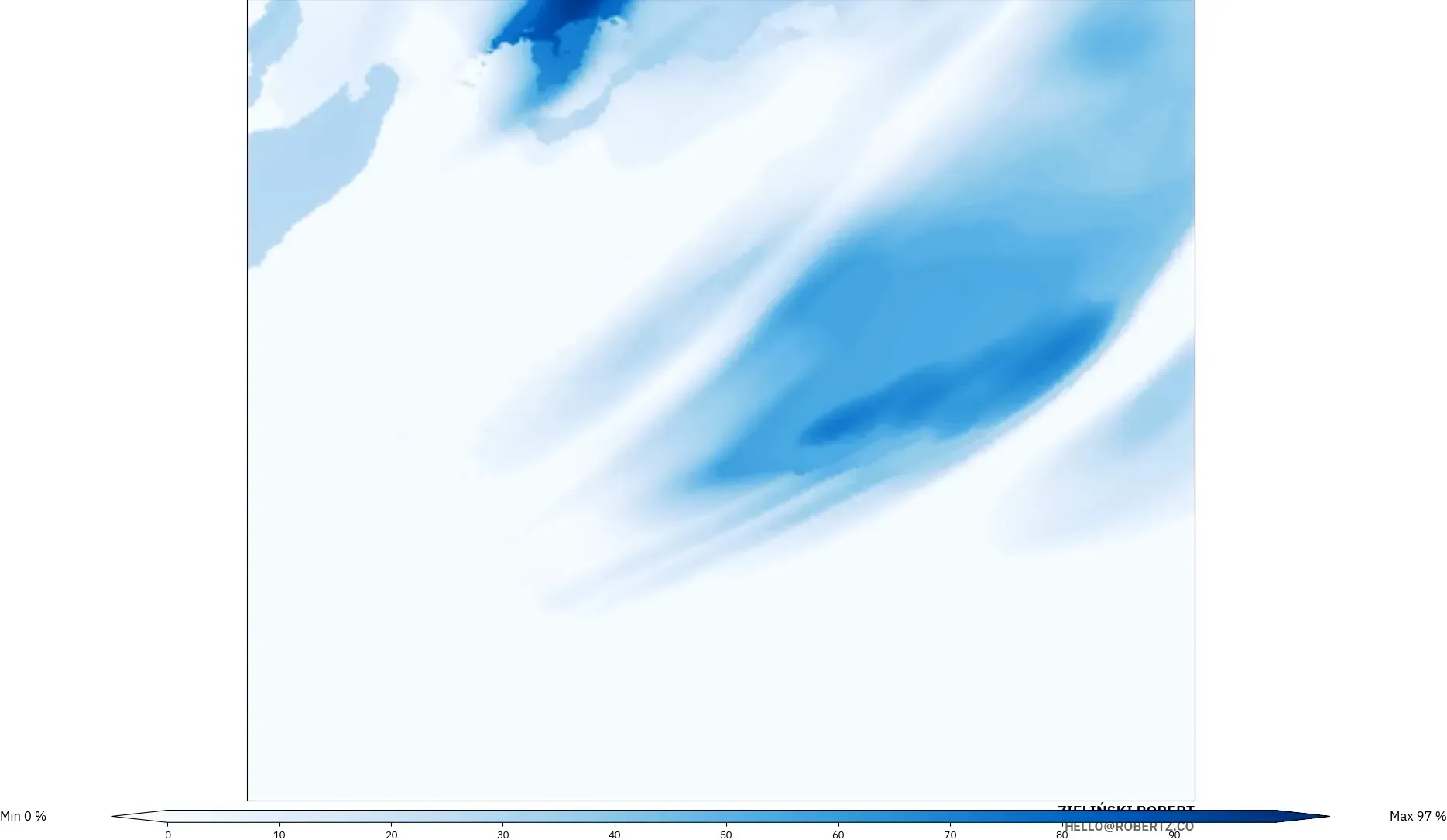 ICON ポーランド 2 km モデル - ポーランド, High Cloud Cover