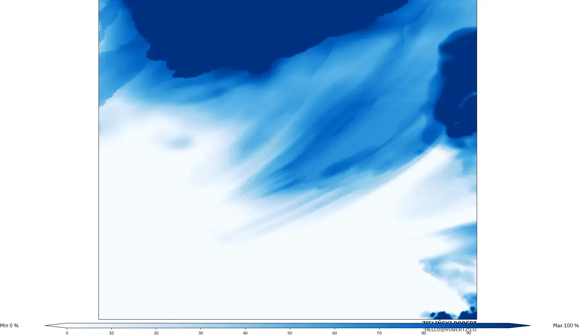 ICON ポーランド 2 km モデル - ポーランド, 全天雲量