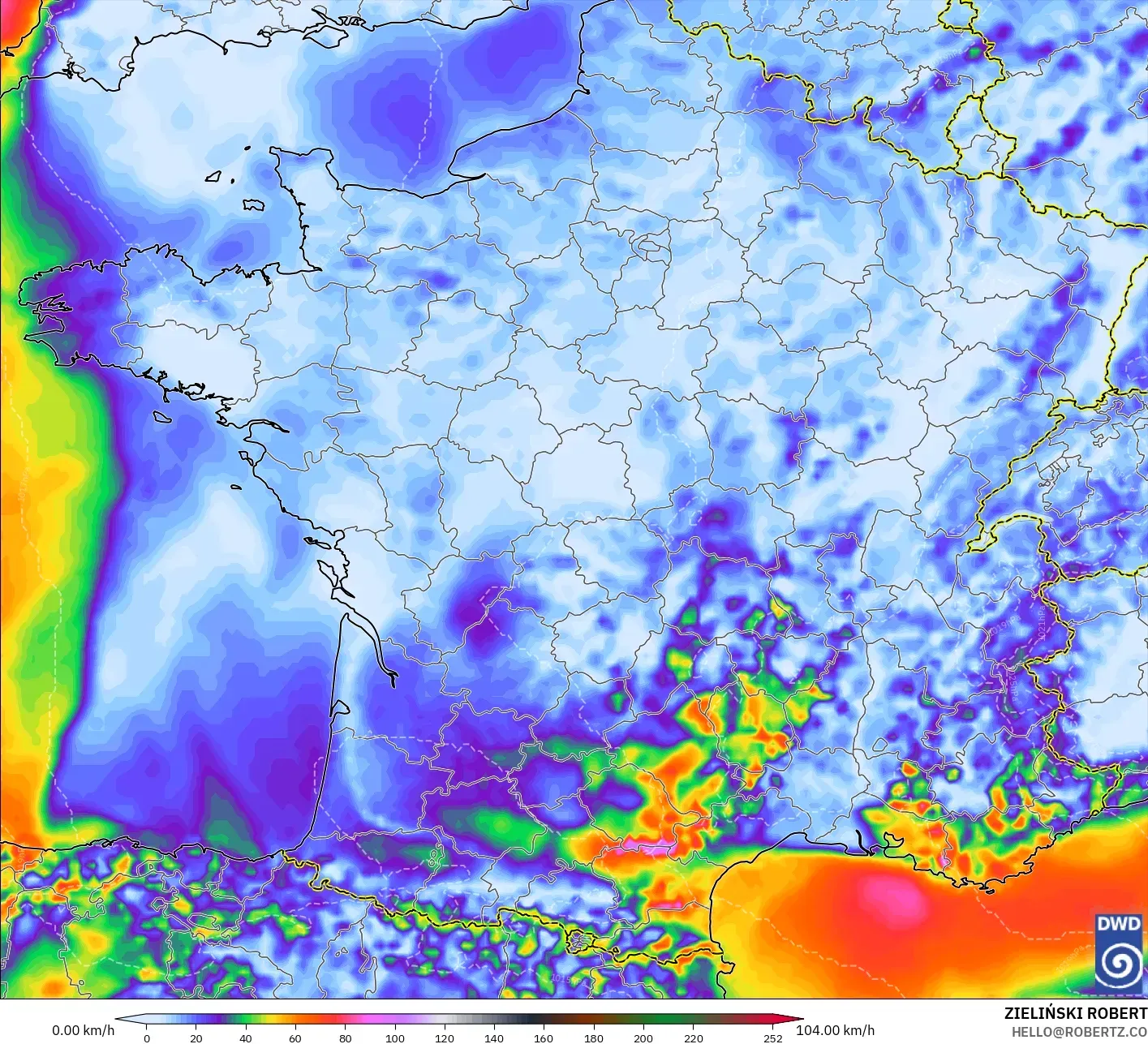 ICON モデル - フランス, 突風