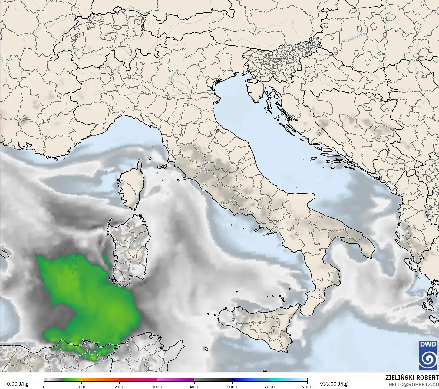 ICON モデル - イタリア, CAPE