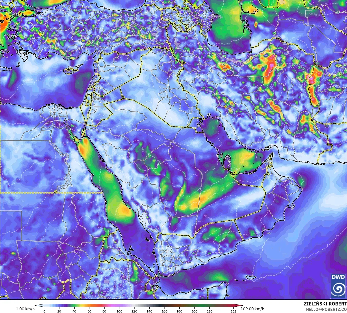 ICON モデル - 中東, 突風