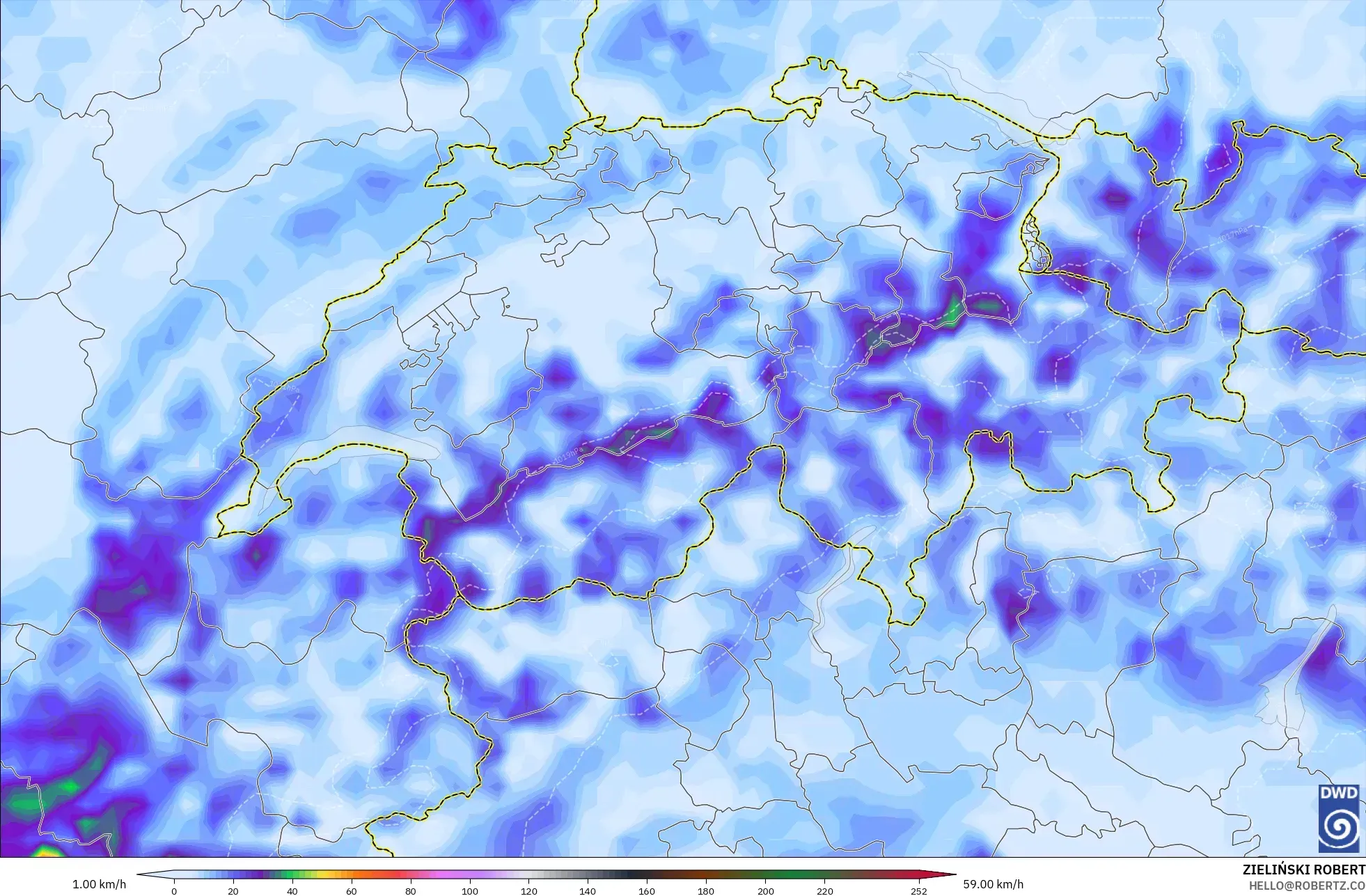 ICON モデル - スイス, 突風