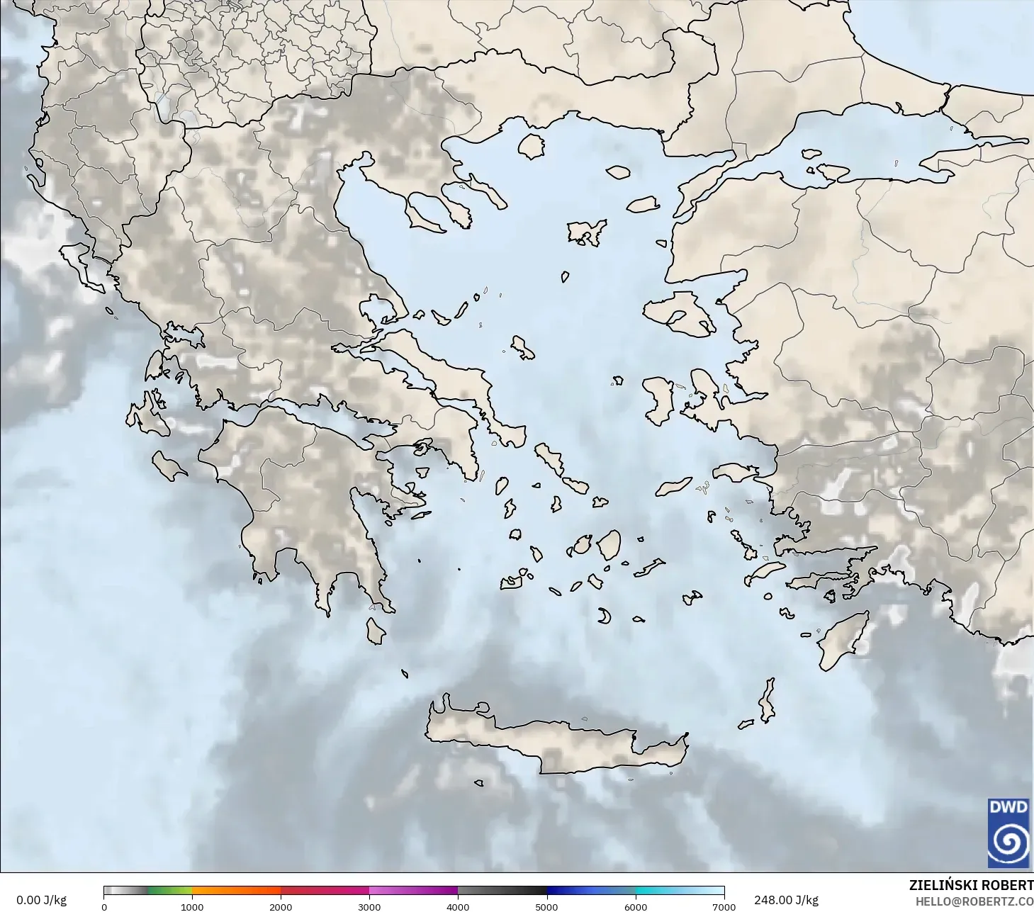 ICON モデル - ギリシャ, CAPE