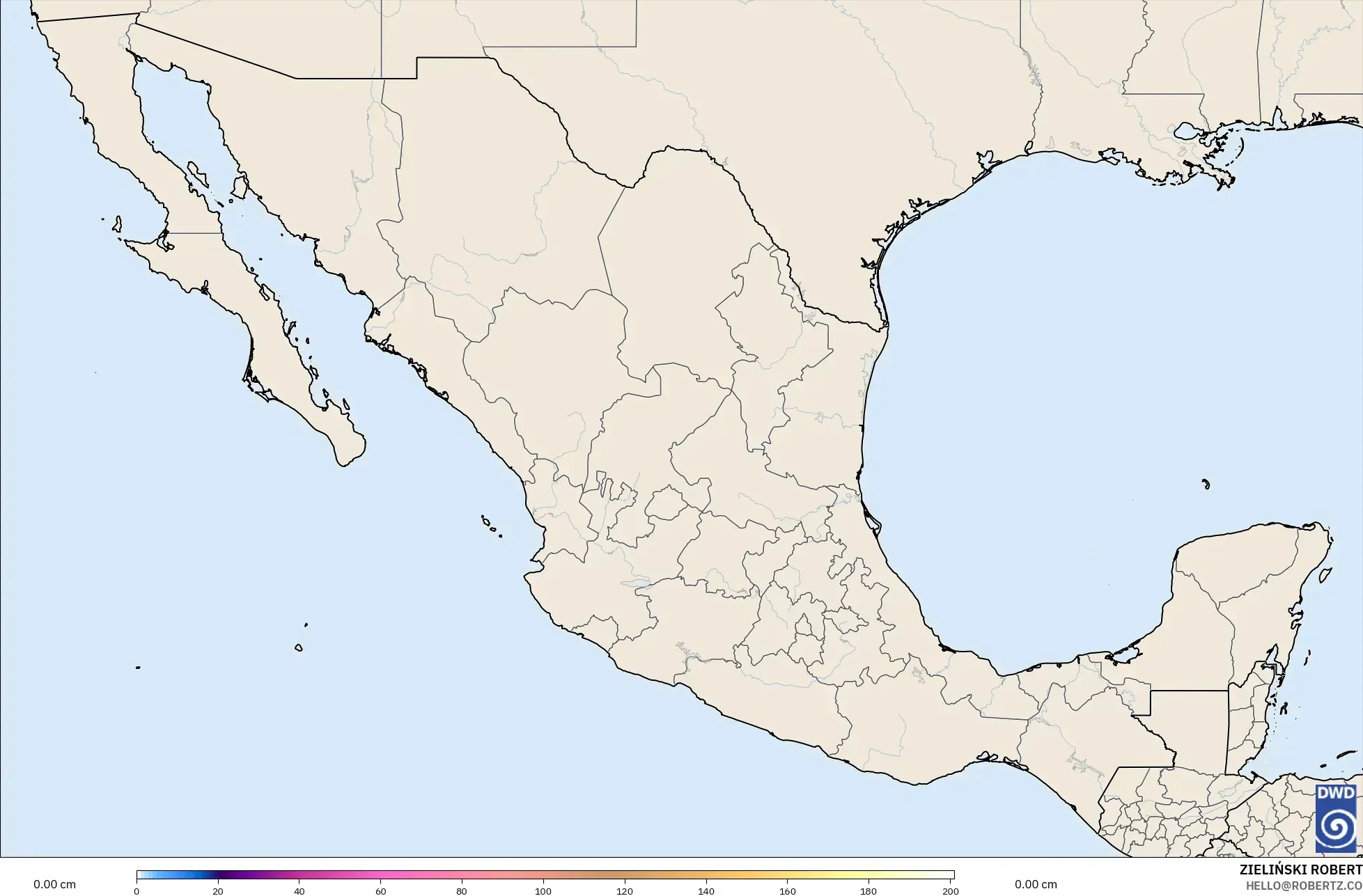 ICON モデル - メキシコ, 積雪深