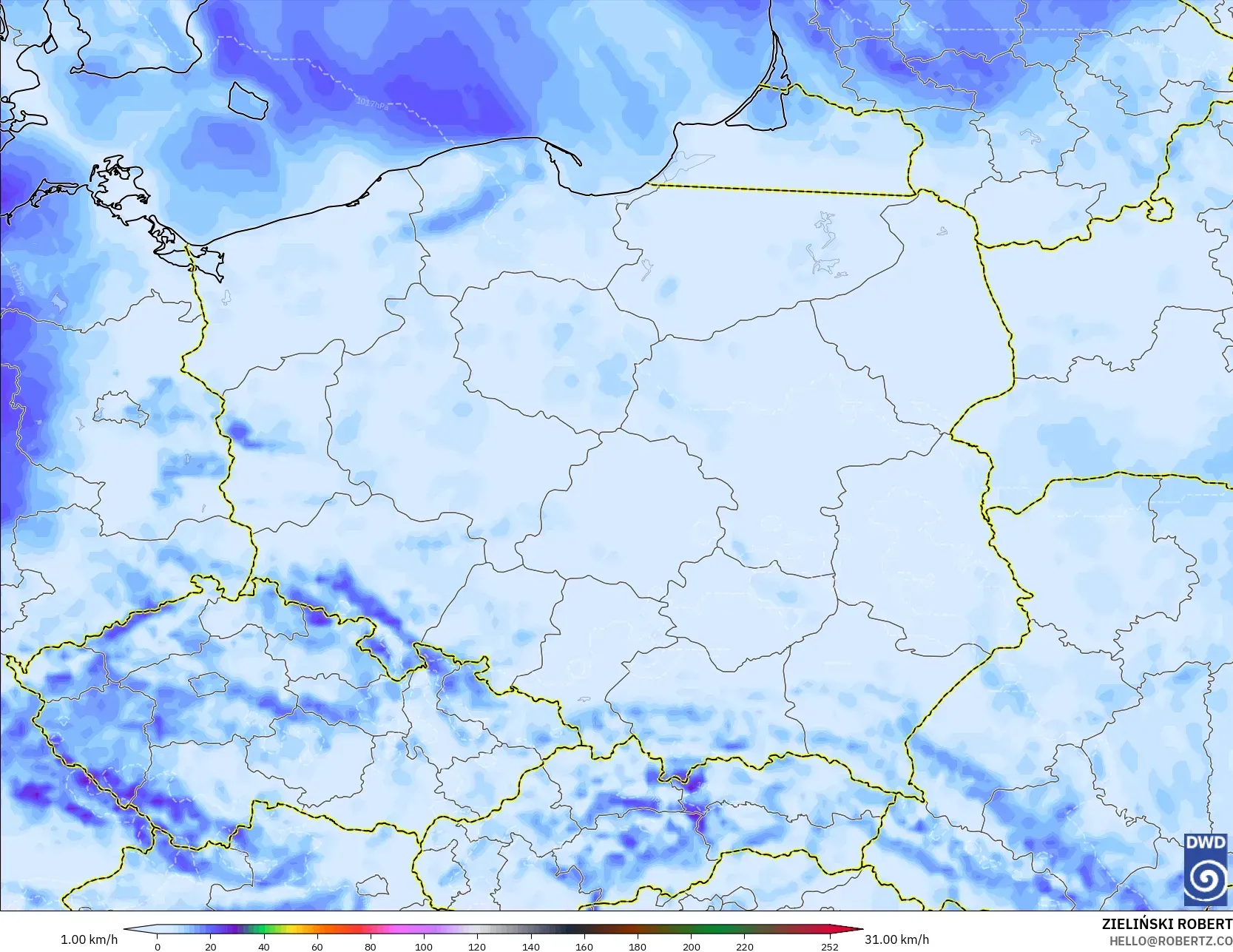 ICON モデル - ポーランド, 突風