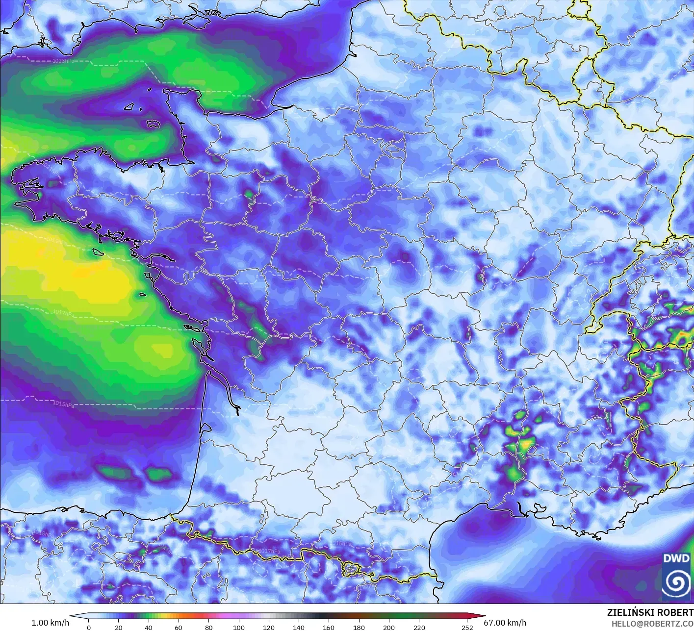 ICON モデル - フランス, 突風