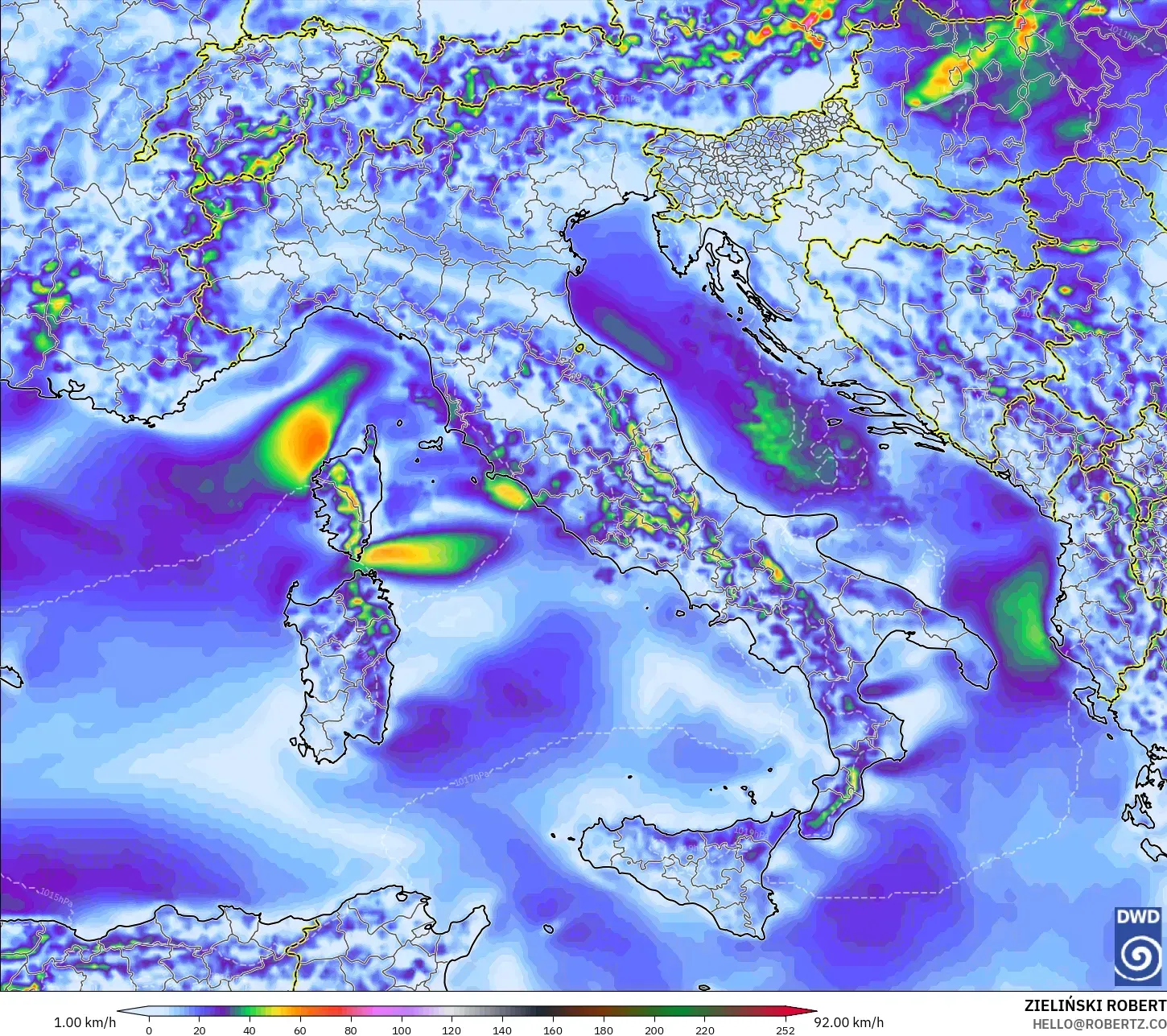 ICON モデル - イタリア, 突風