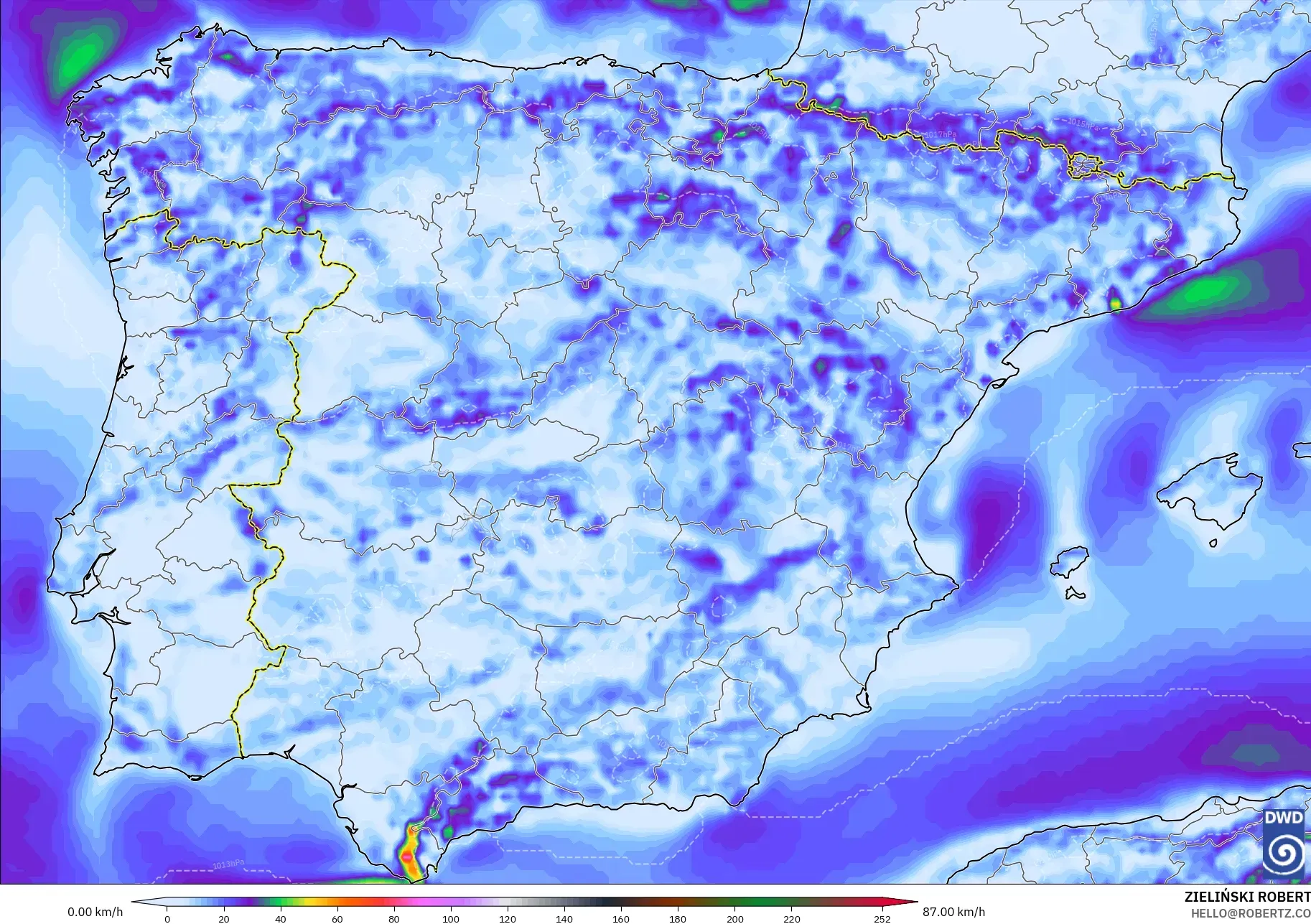 ICON モデル - スペイン, 突風