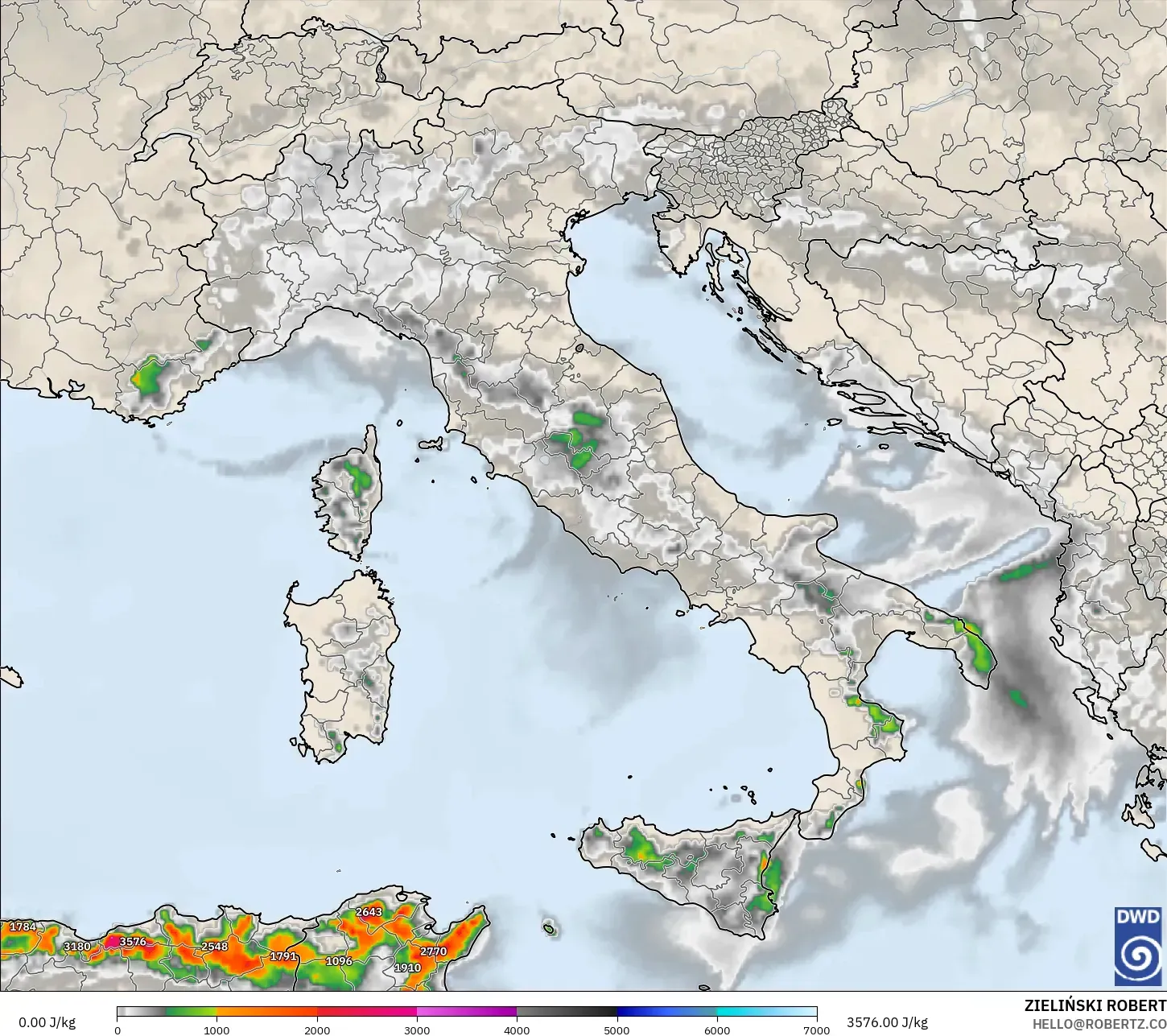 ICON モデル - イタリア, CAPE