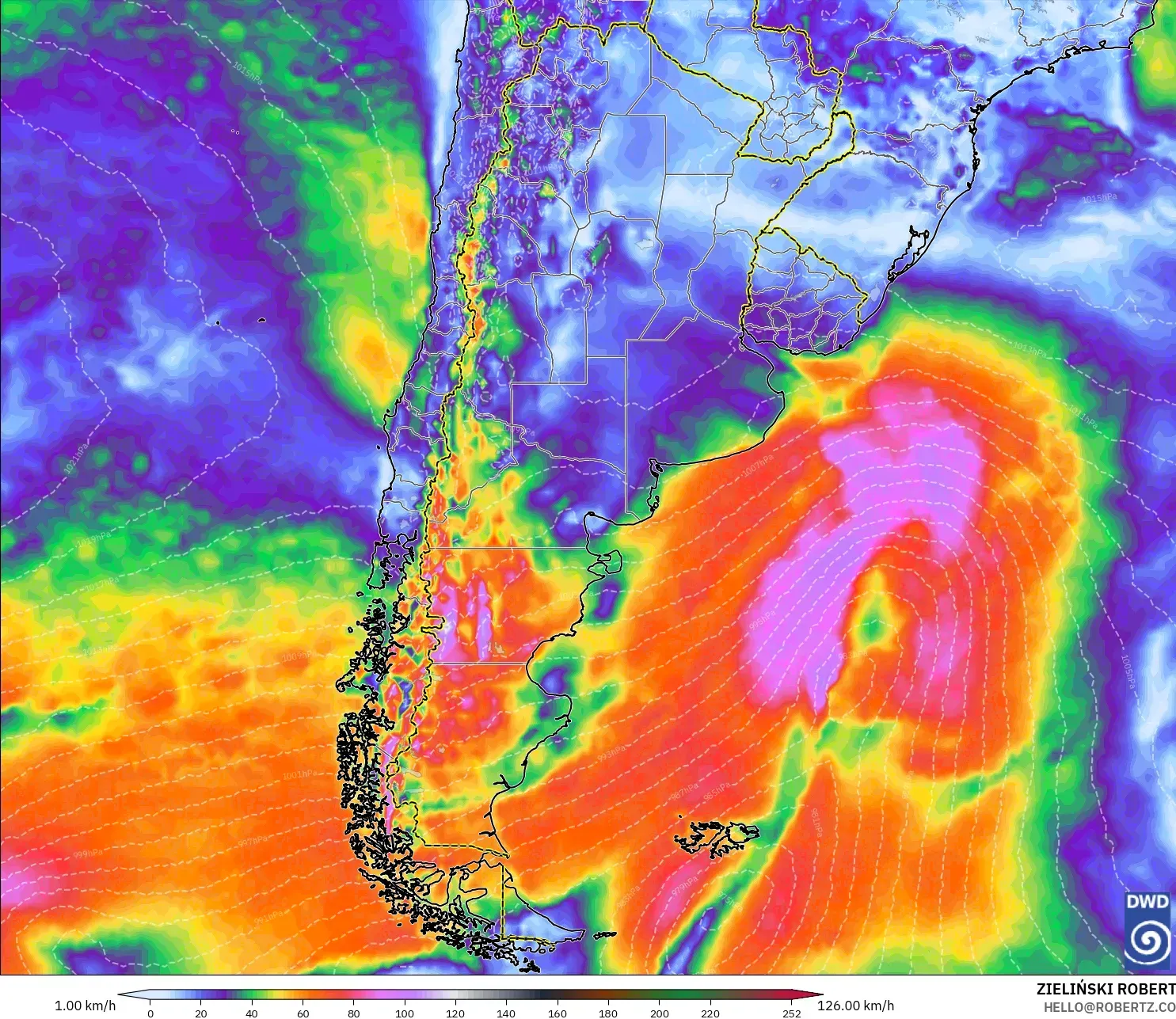 ICON モデル - アルゼンチン, 突風（最大）