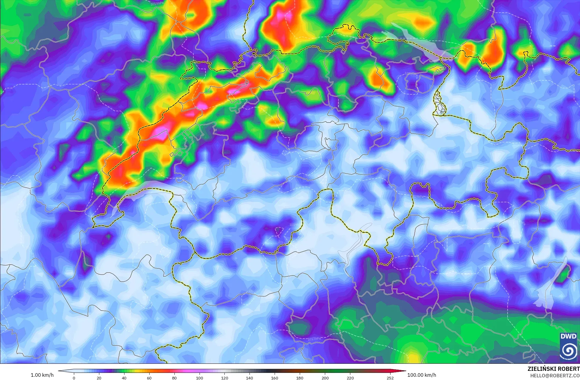 ICON モデル - スイス, 突風