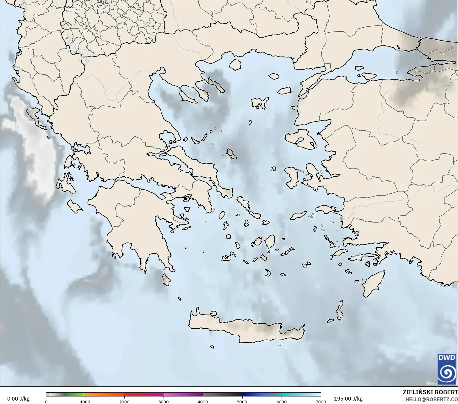 ICON モデル - ギリシャ, CAPE