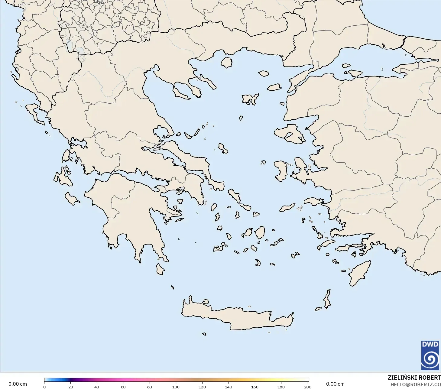ICON モデル - ギリシャ, 積雪深