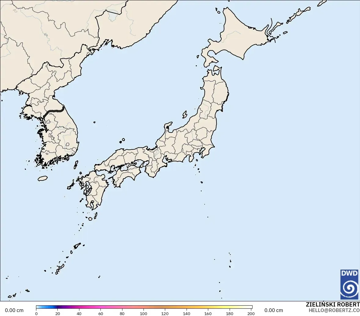 ICON モデル - 日本, 積雪深