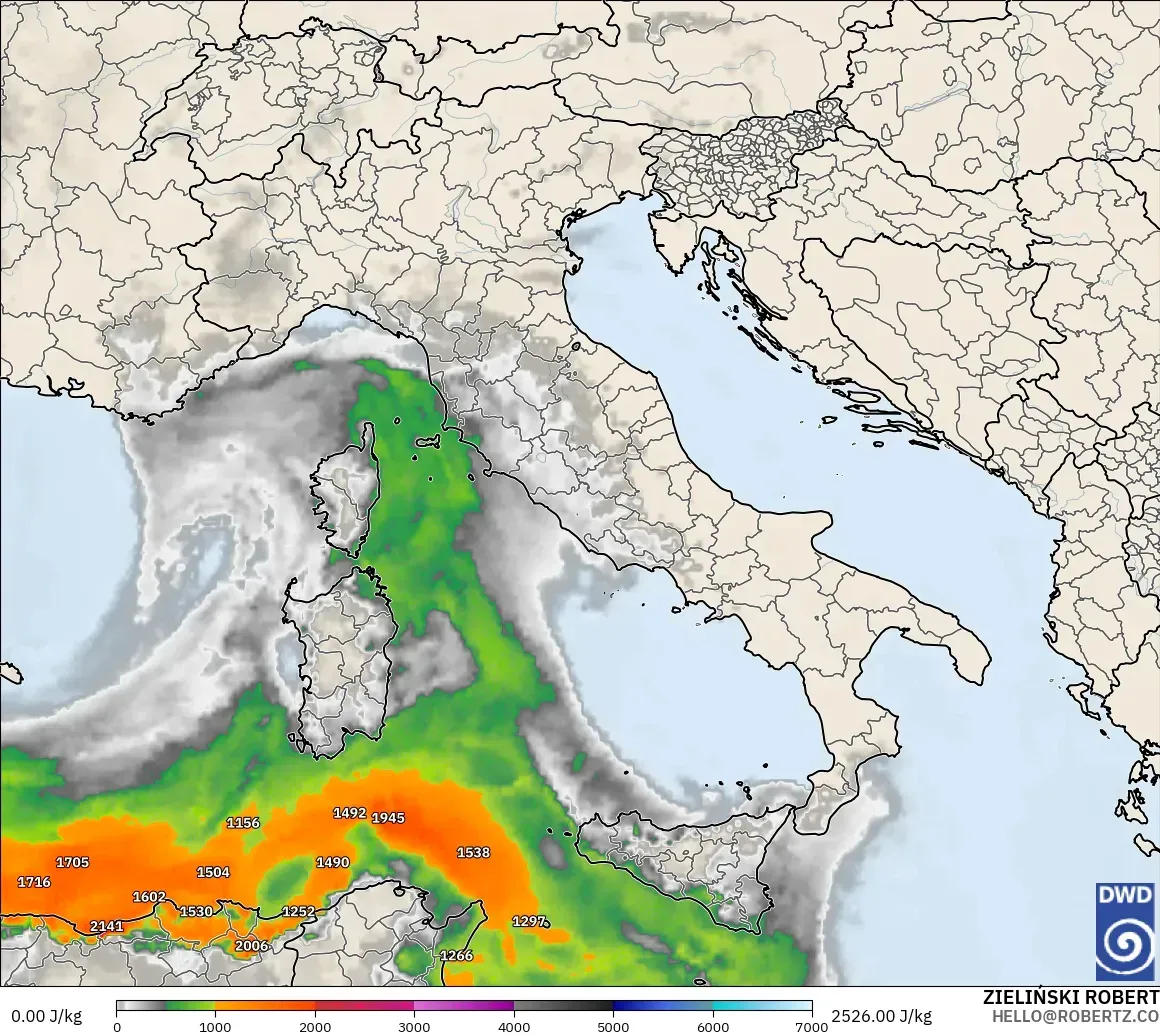 ICON モデル - イタリア, CAPE