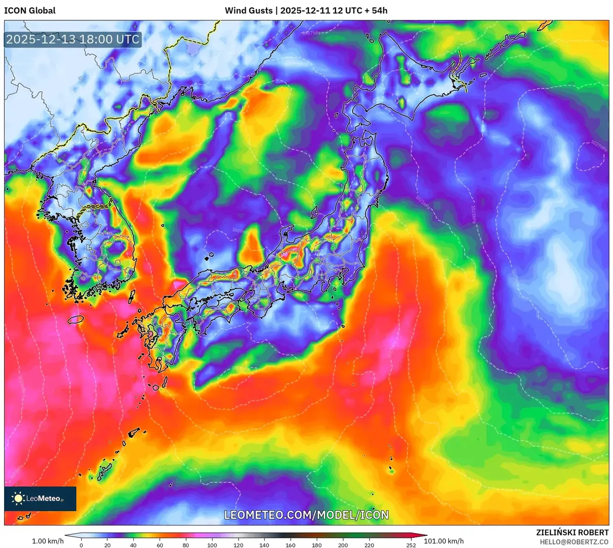 日本の降雨と強風の予報　12月13日～　2025年12月11日－天気予報