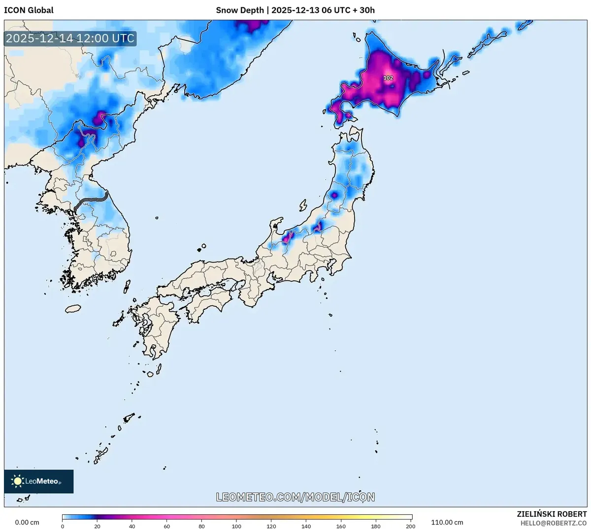 Snow forecast 2025-12-14
