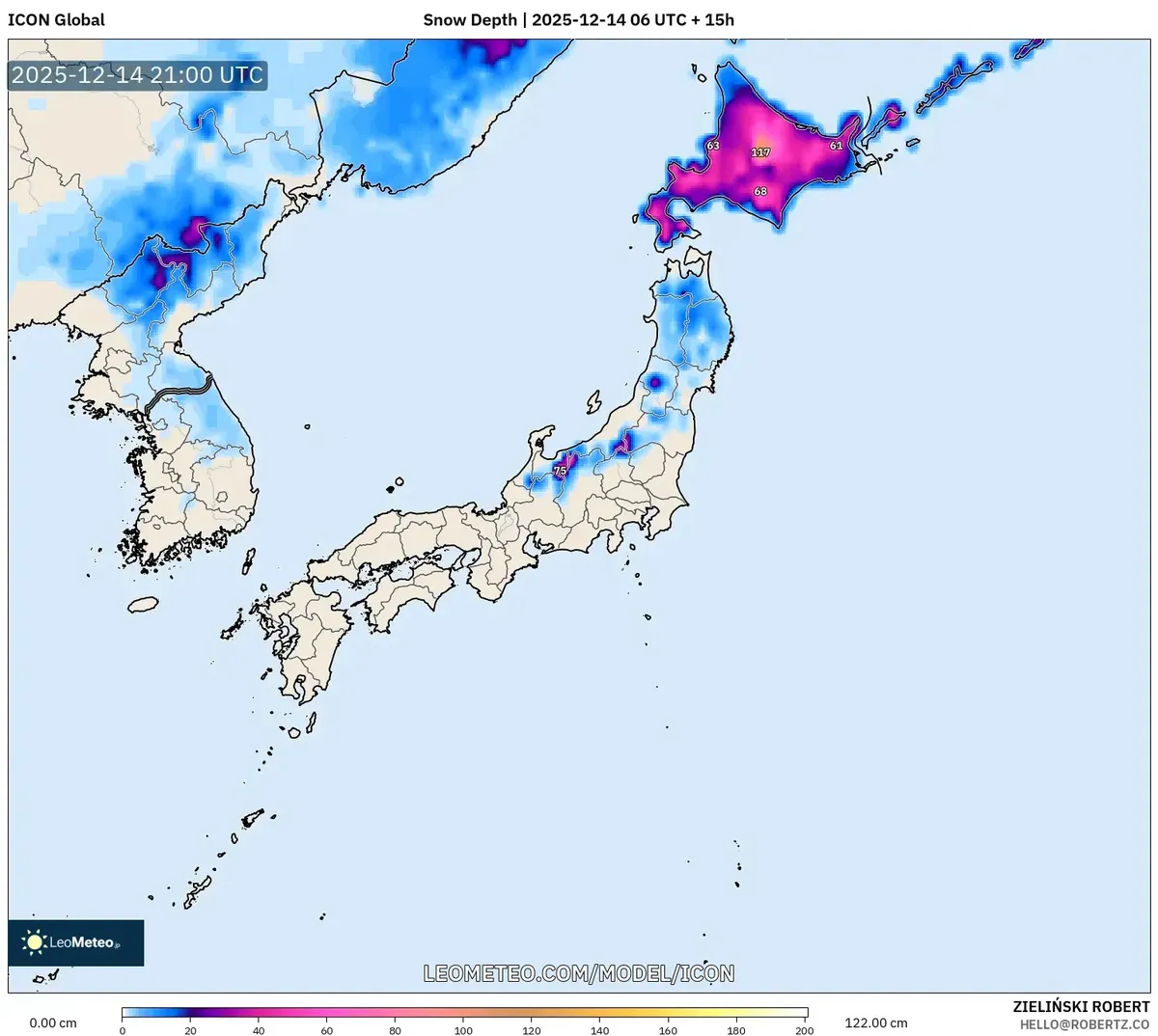 2025-12-15 Hokkaido Heavy Snow Forecast – 15 cm Accumulation, Gale‑Force Winds & Weather Map
