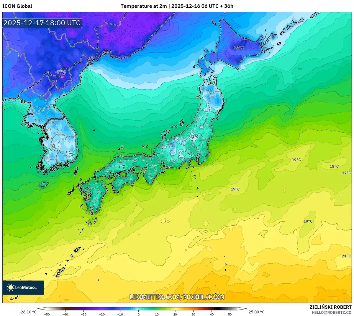 2025-12-16 日本の天気予報:大雨、強風&温度変動
