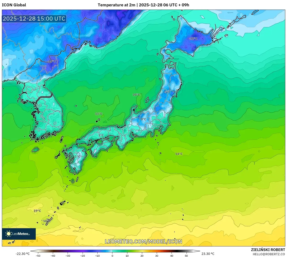 12月29日、札幌に低温が襲来する