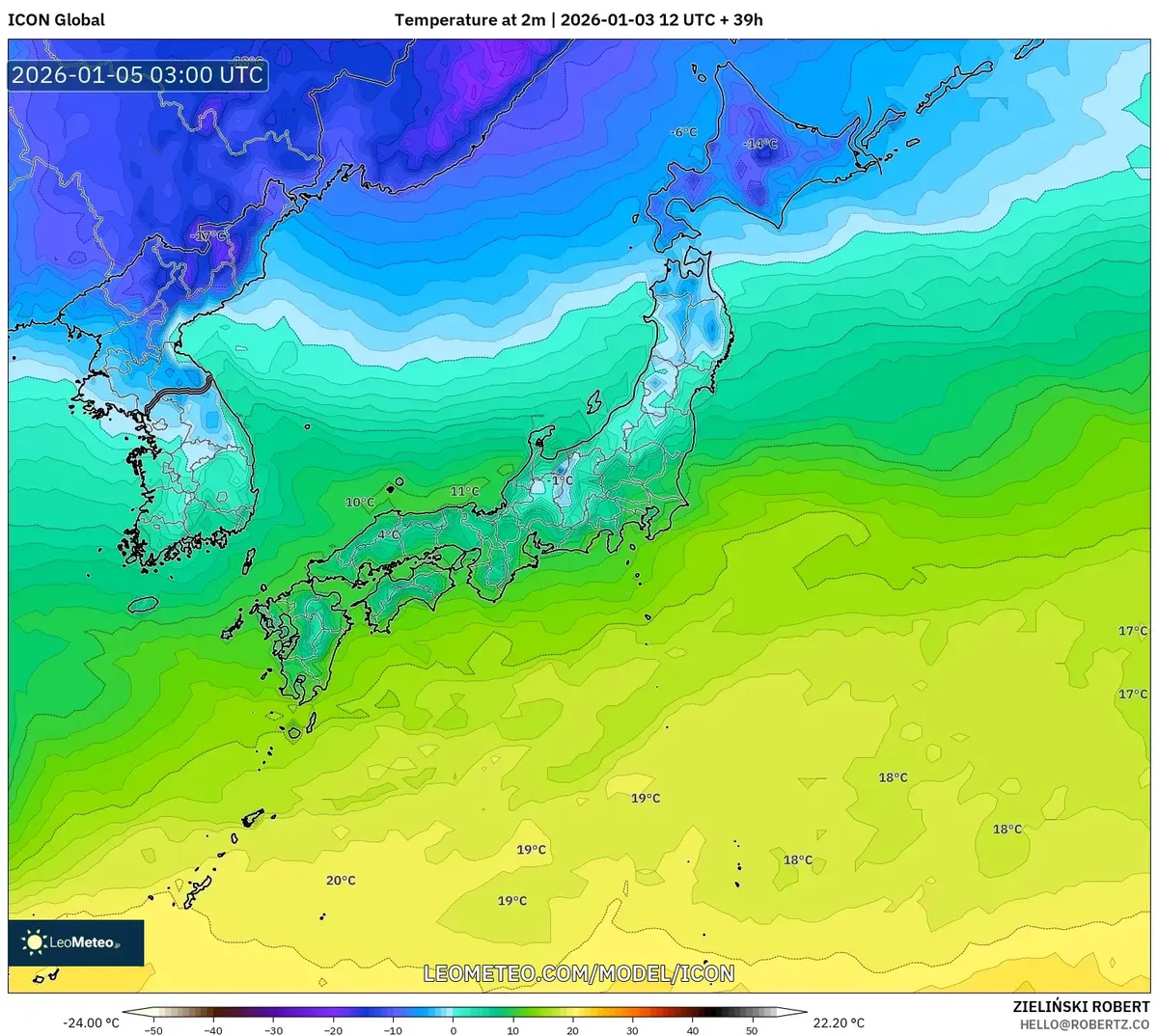 1月5日の最高気温