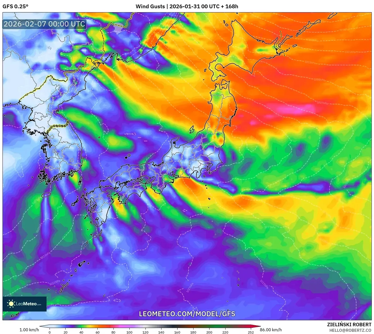 ２月７日の突風