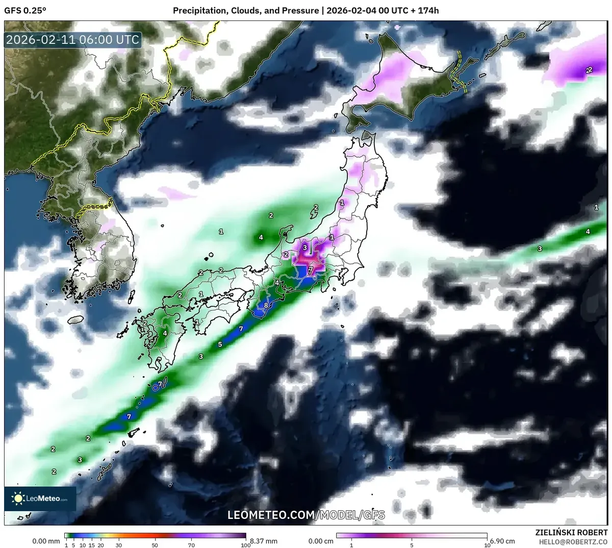 2026年2月11日 関西・九州で強まる雨