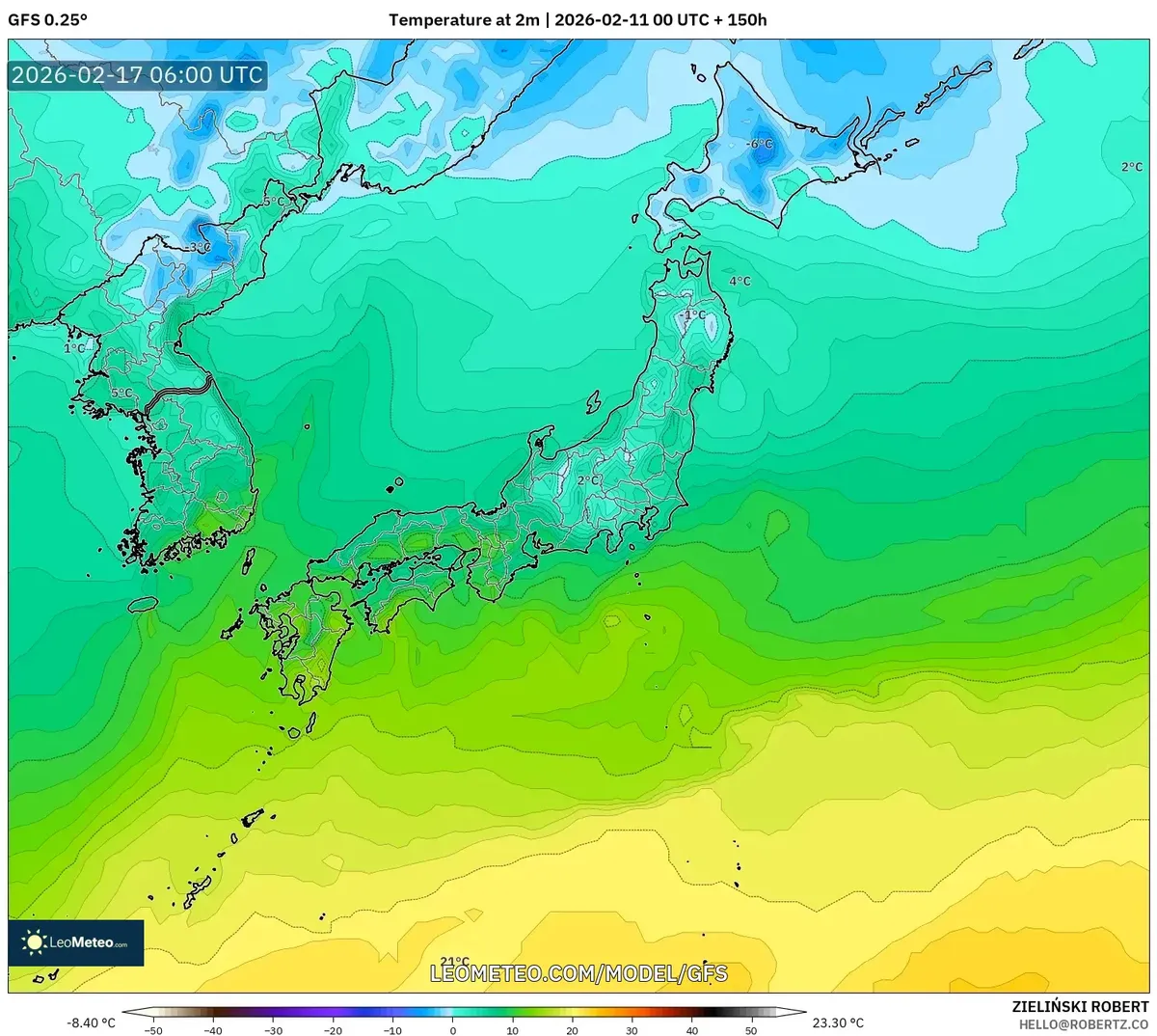 2026年2月17日 北日本の冷たい午後