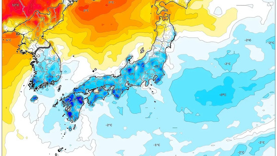 日本を襲う“歴史級”寒冷前線：12月5日に全国で暴風・豪雪・急冷の恐れ