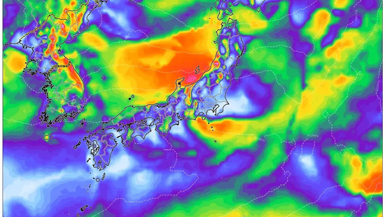 100 km/hの強風が日本を襲う – 強い嵐、激しい雨と洪水リスク予報（2025年12月7日） 🚨🌧️