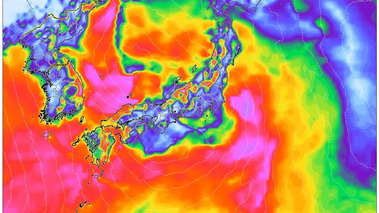 今週土曜は最大瞬間風速110km/h超えの恐れ！ – 2025年12月13日 寒冷前線による強風・雨の気象予報