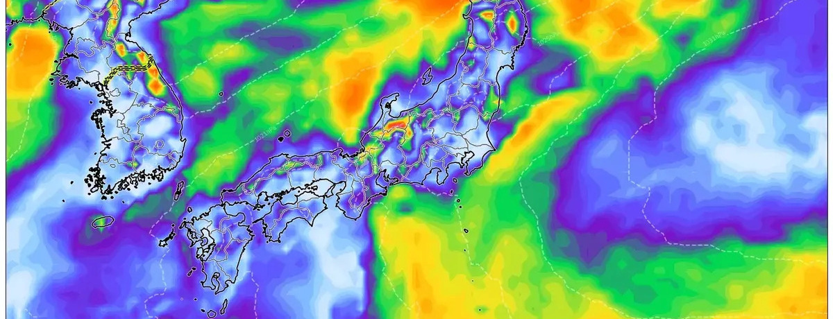 12月20日（土）、日本を時速120kmの暴風が直撃　大雨と高めの気温を予想【2025年12月20日】