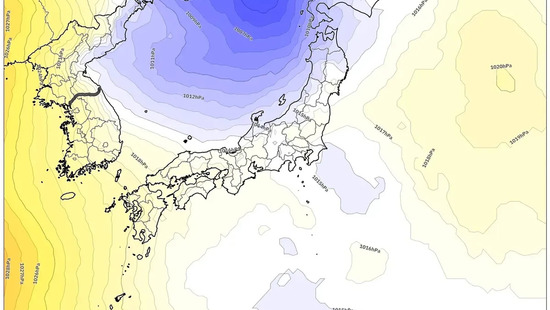 2026年1月7日の寒くダイナミックな天気 ― 北から南まで際立つコントラスト