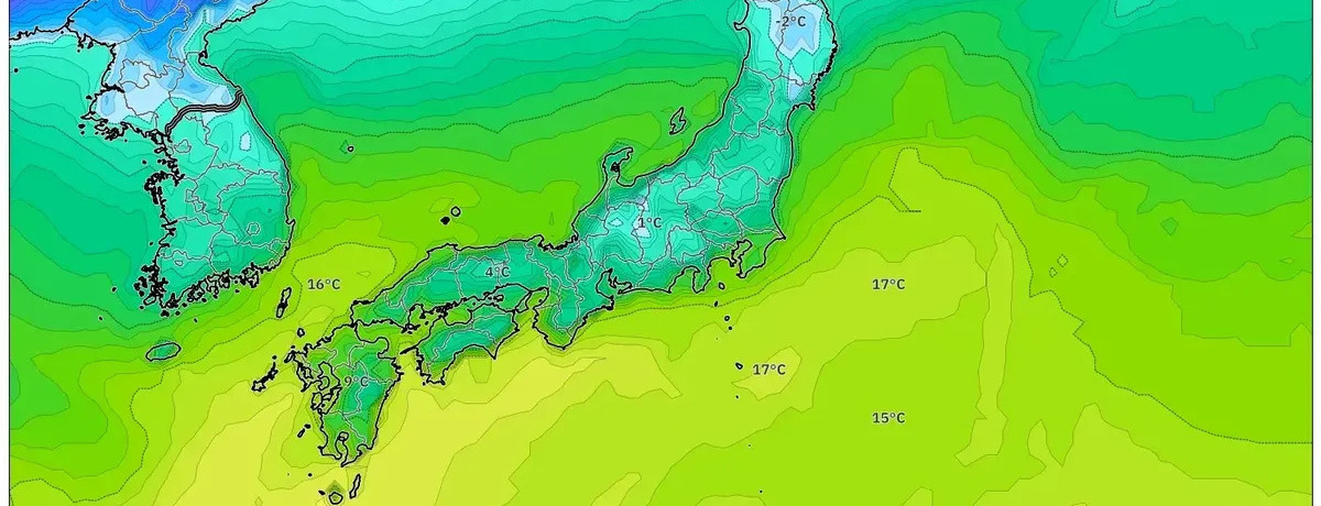 2026年1月15日　寒く風の強い一日：北日本は大雪、南日本は暖かく穏やか――際立つ気温差！