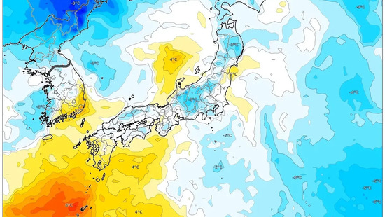 2026年1月27日　北は凍える突風、南は熱帯の雨　日本列島を分ける極端な天気