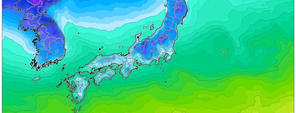 2026年1月30日：寒冷前線が日本列島を通過　北日本は雪、南日本は晴天の予報