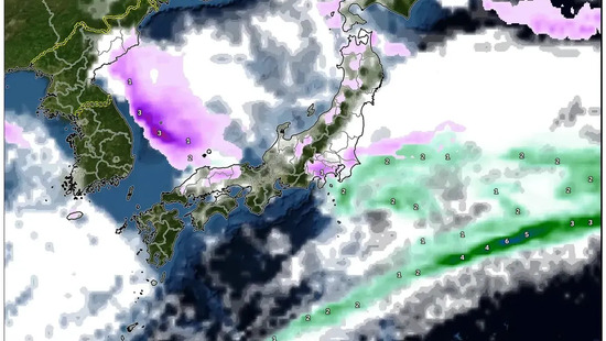 東京は寒気の中で最大10cmの降雪による交通影響のおそれ — 2026年2月7日(土)