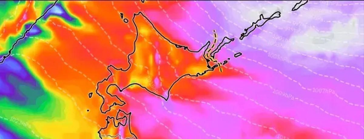 高地では最大瞬間風速26m/sの強風。山は新たな雪に覆われる見込み。その後、急な冷え込み。
